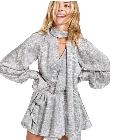 ACLER Doheny Dress in Monochrome Snake size 2 - Picture 1 of 11